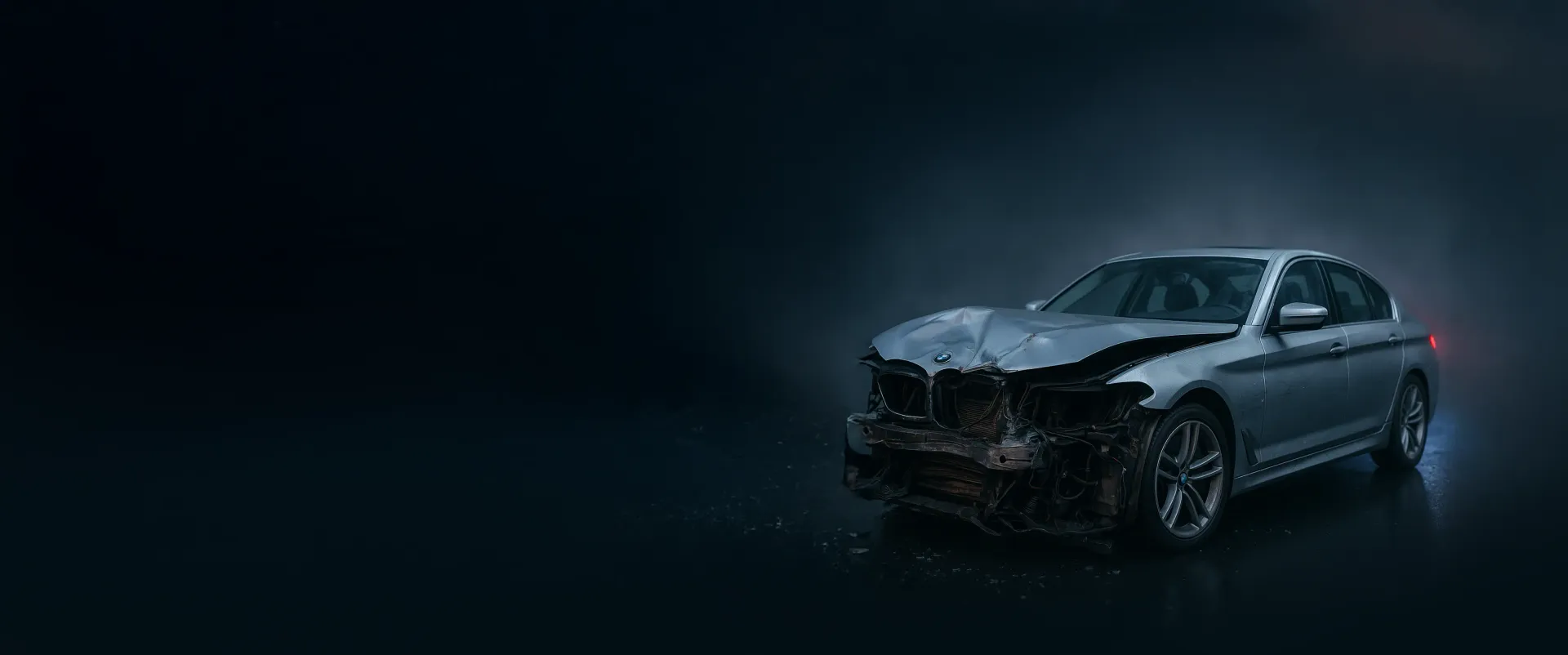 Unfallfahrzeug Hintergrund